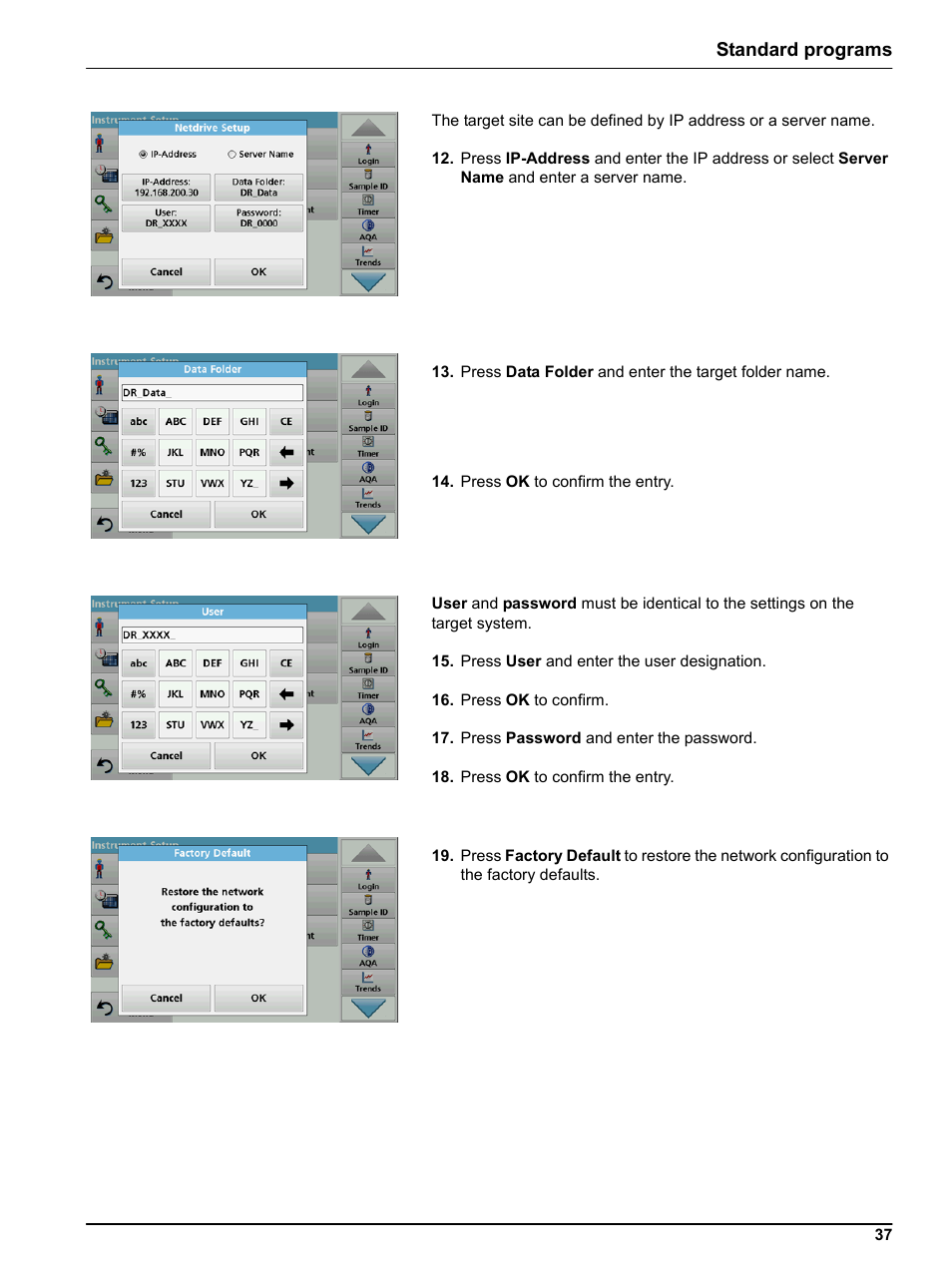 Standard programs | Hach-Lange LICO 690 User Manual User Manual | Page 37 / 114