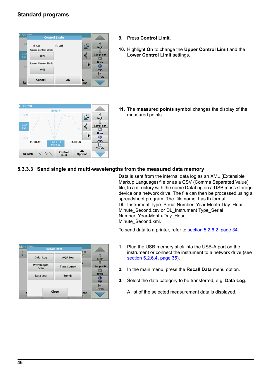 Standard programs | Hach-Lange LICO 690 User Manual User Manual | Page 46 / 114