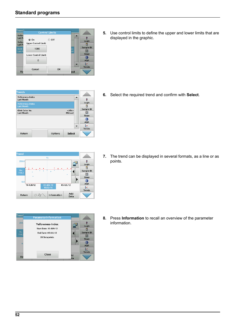 Standard programs | Hach-Lange LICO 690 User Manual User Manual | Page 52 / 114