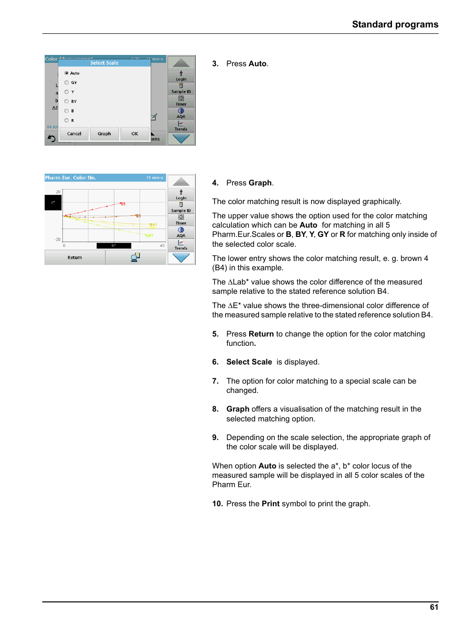 Standard programs | Hach-Lange LICO 690 User Manual User Manual | Page 61 / 114