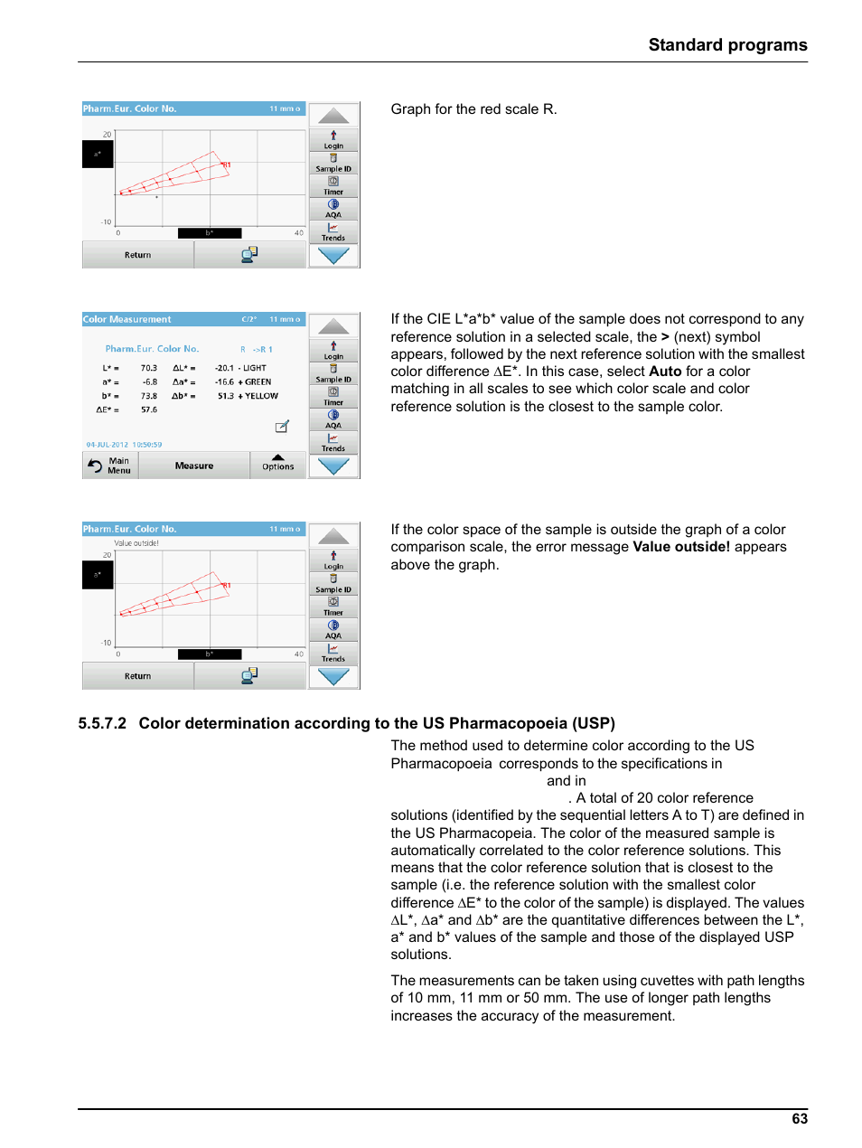 Standard programs | Hach-Lange LICO 690 User Manual User Manual | Page 63 / 114