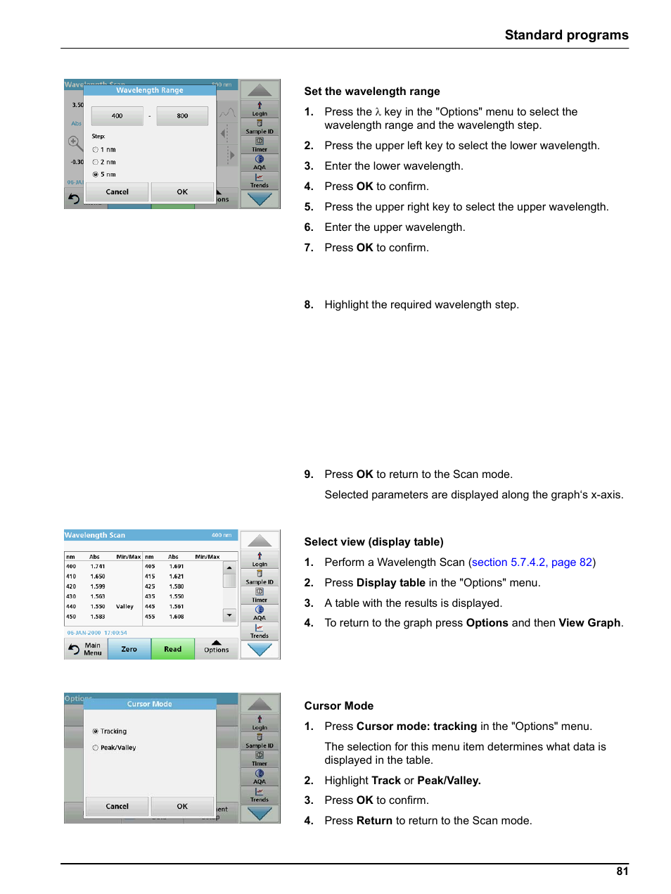 Standard programs | Hach-Lange LICO 690 User Manual User Manual | Page 81 / 114