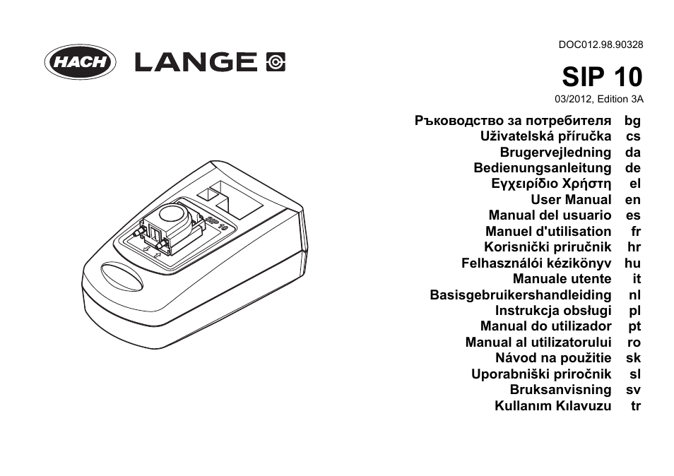 Hach-Lange SIP 10 User Manual | 273 pages