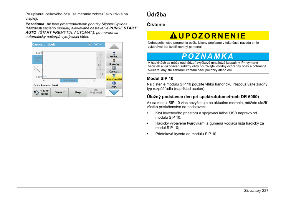 Údržba | Hach-Lange SIP 10 User Manual | Page 227 / 273