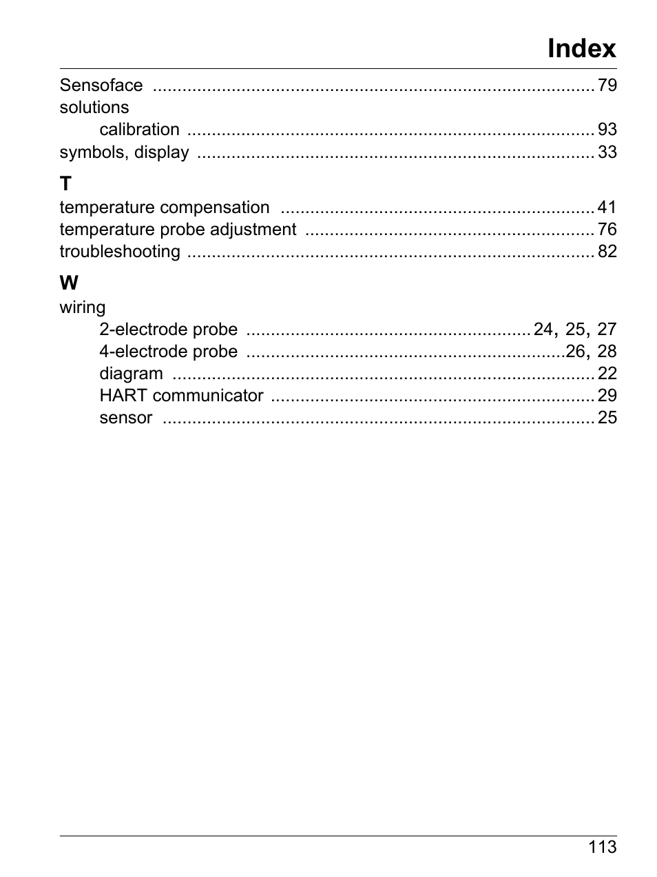 Index | Hach-Lange SI792(x) E HACH GLI 3700 series SI792(x) T 7MA2200 and 8398 series User Manual User Manual | Page 115 / 116