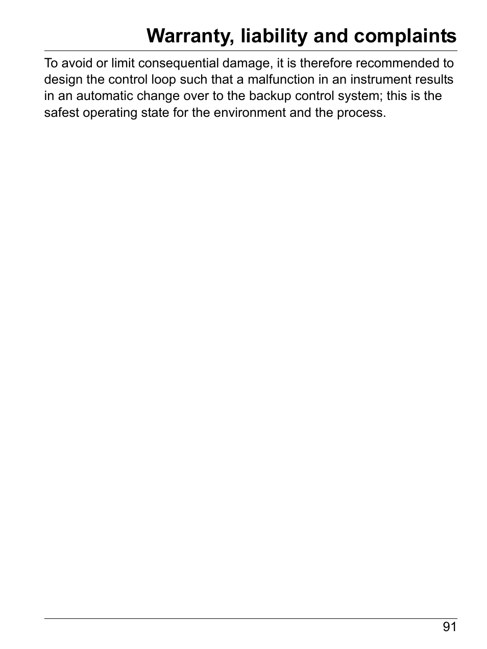 Warranty, liability and complaints | Hach-Lange SI792(x) E HACH GLI 3700 series SI792(x) T 7MA2200 and 8398 series User Manual User Manual | Page 93 / 116