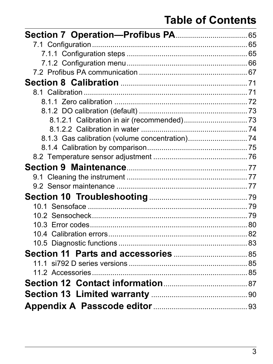 Hach-Lange SI792 D, SI792x D, SI792x D-FF, SI792x D-PA User Manual User Manual | Page 5 / 98