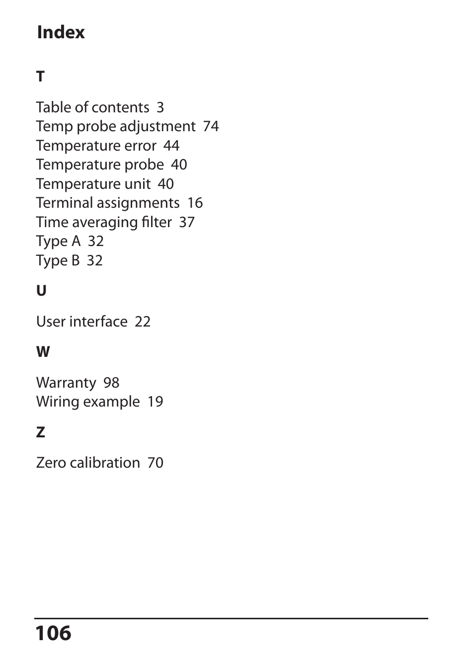 Index | Hach-Lange SI794 D tr User Manual User Manual | Page 106 / 108