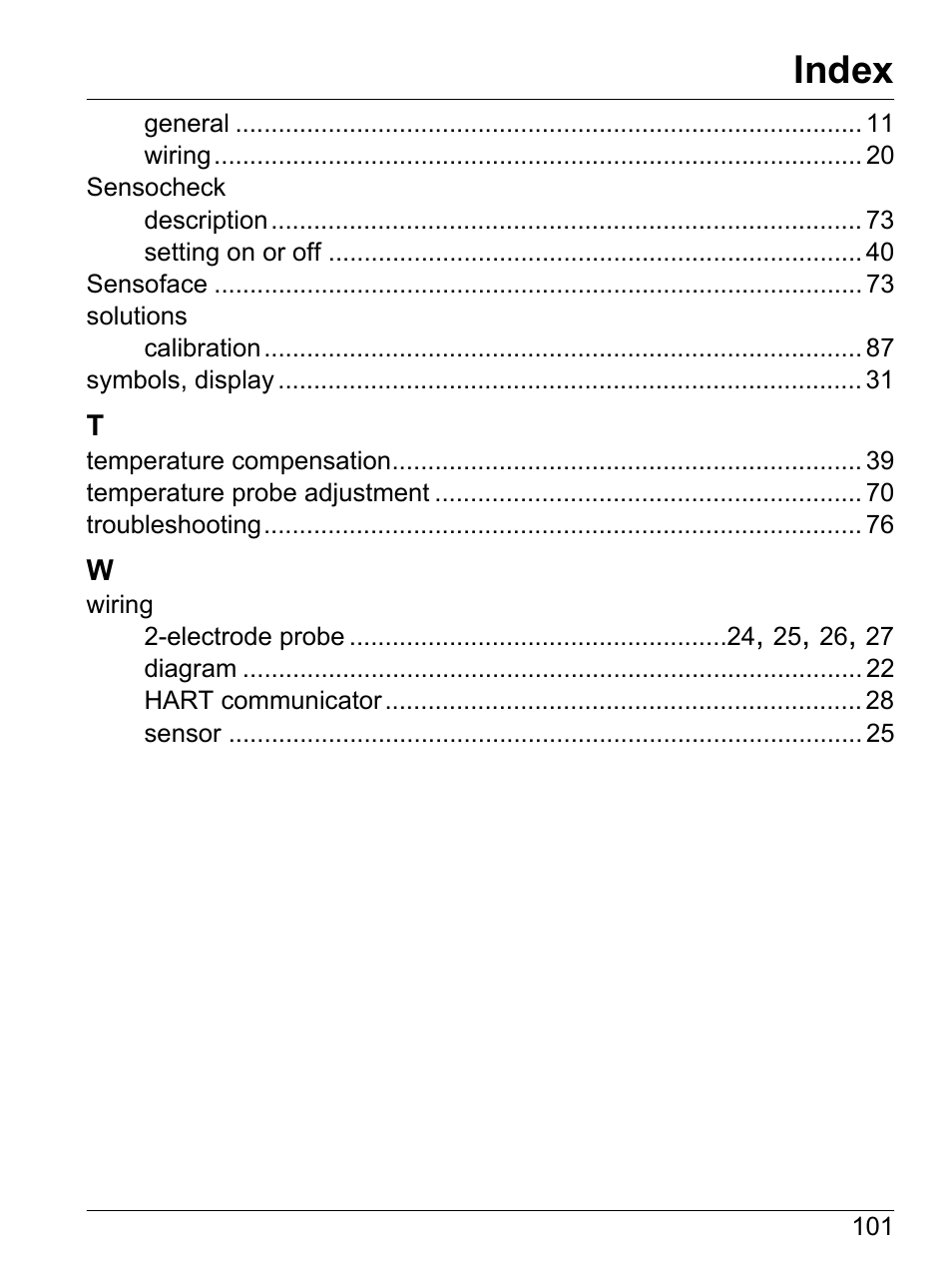 Index | Hach-Lange SI792 C, SI792x C, SI792x C-FF, SI792x C-PA User Manual User Manual | Page 103 / 104