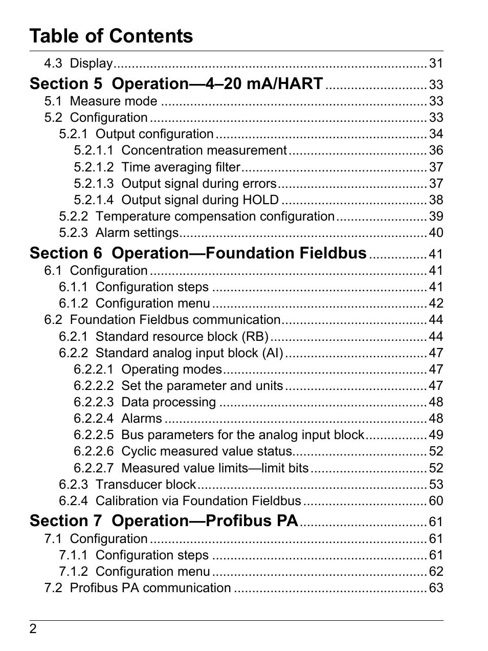 Hach-Lange SI792 C, SI792x C, SI792x C-FF, SI792x C-PA User Manual User Manual | Page 4 / 104