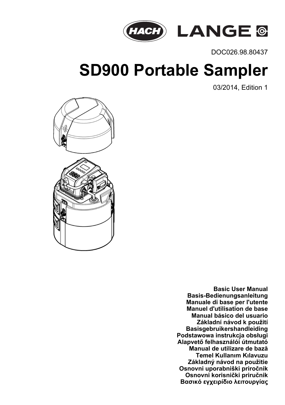 Hach-Lange SD900 Basic User Manual User Manual | 390 pages
