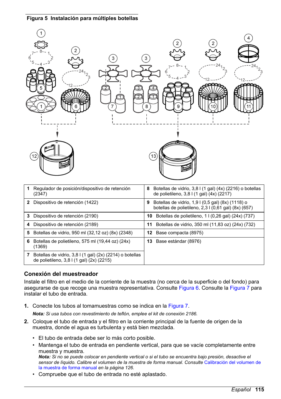 Conexión del muestreador, Figura 5 | Hach-Lange SD900 Basic User Manual User Manual | Page 115 / 390