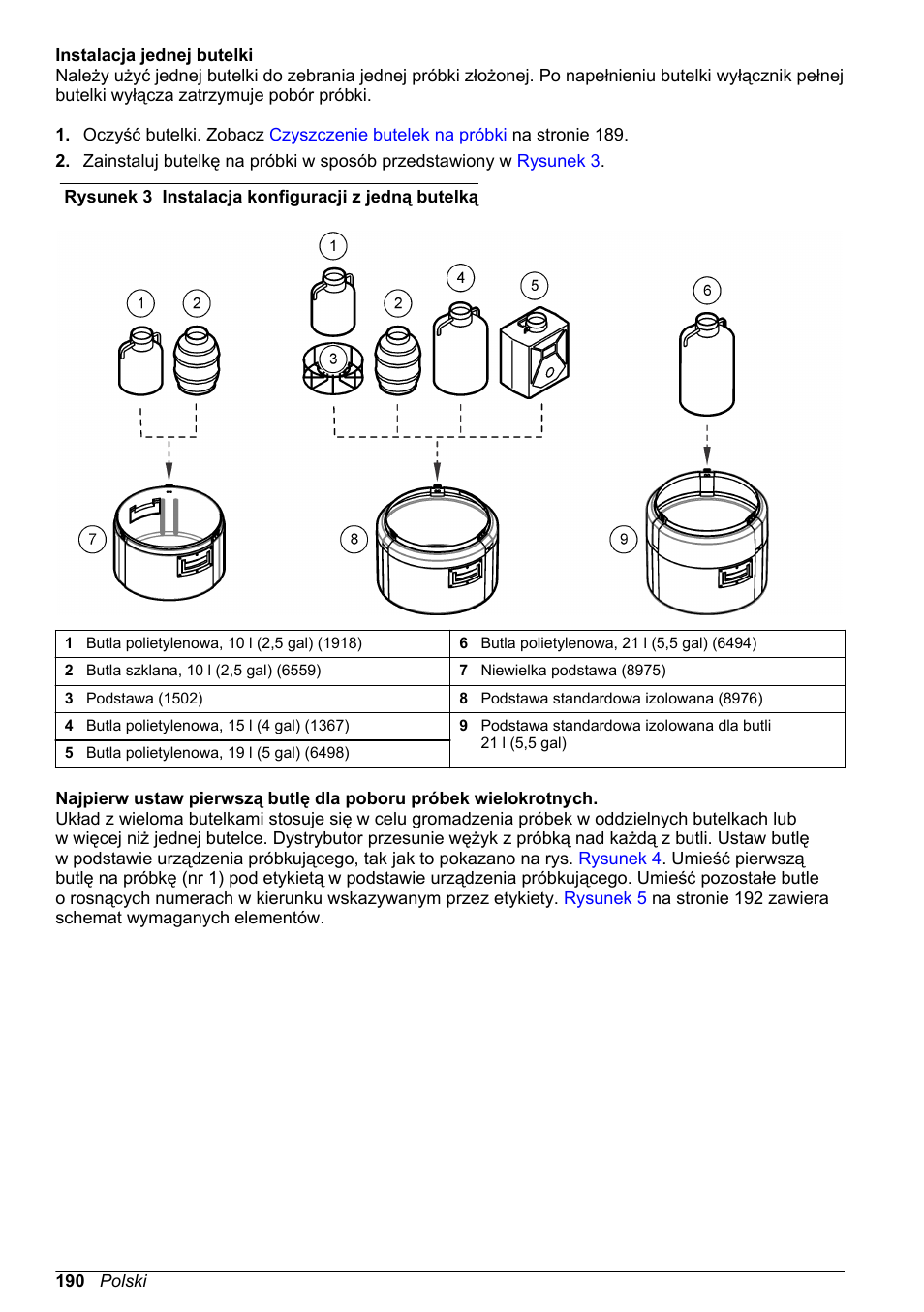 Instalacja jednej butelki | Hach-Lange SD900 Basic User Manual User Manual | Page 190 / 390