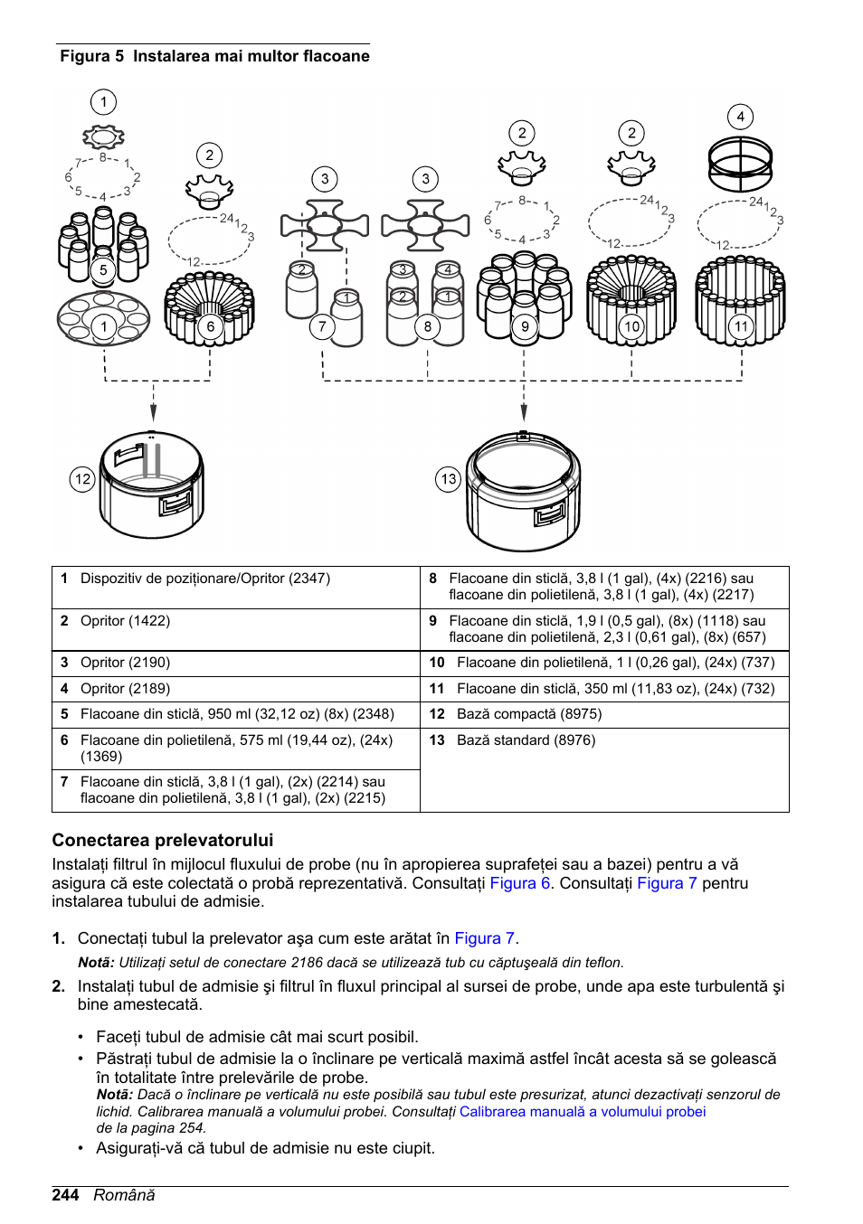 Conectarea prelevatorului, Figura 5, În cazul a cel puţin opt | Hach-Lange SD900 Basic User Manual User Manual | Page 244 / 390