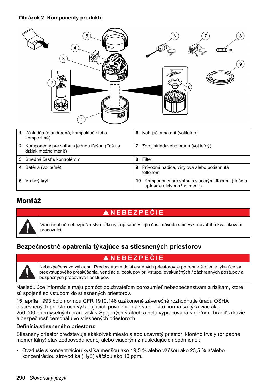 Montáž, Na strane 290 | Hach-Lange SD900 Basic User Manual User Manual | Page 290 / 390