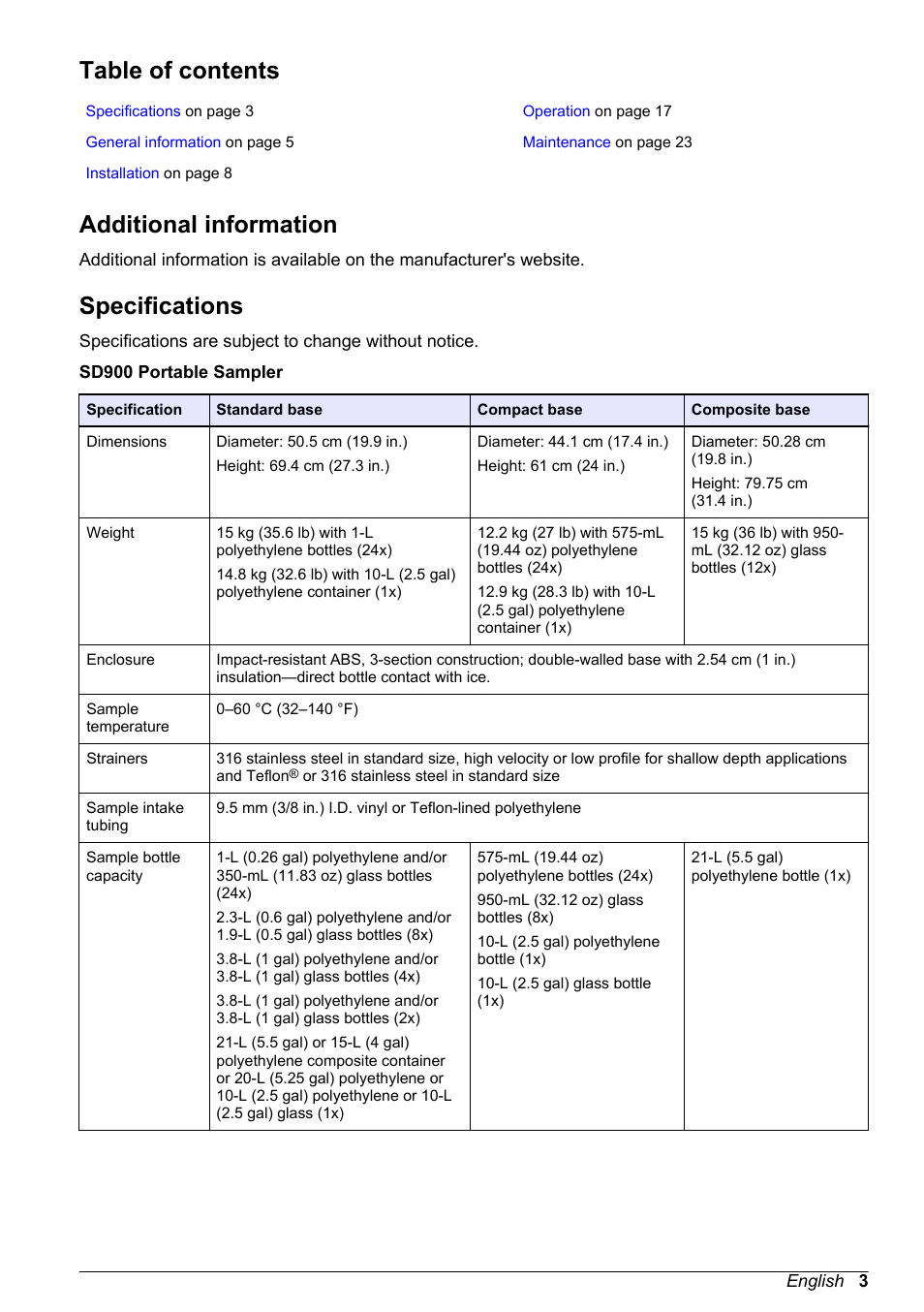 Hach-Lange SD900 Basic User Manual User Manual | Page 3 / 390