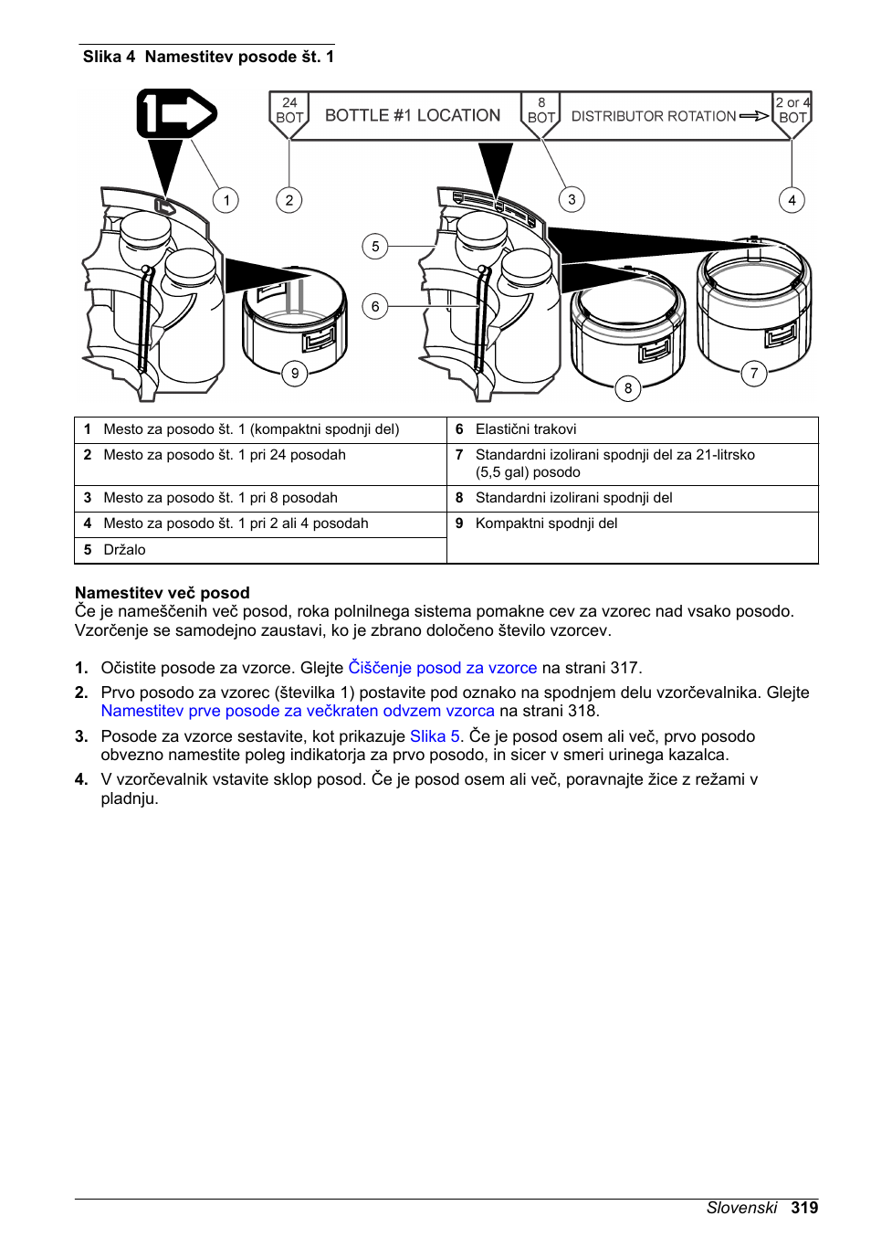 Namestitev več posod | Hach-Lange SD900 Basic User Manual User Manual | Page 319 / 390