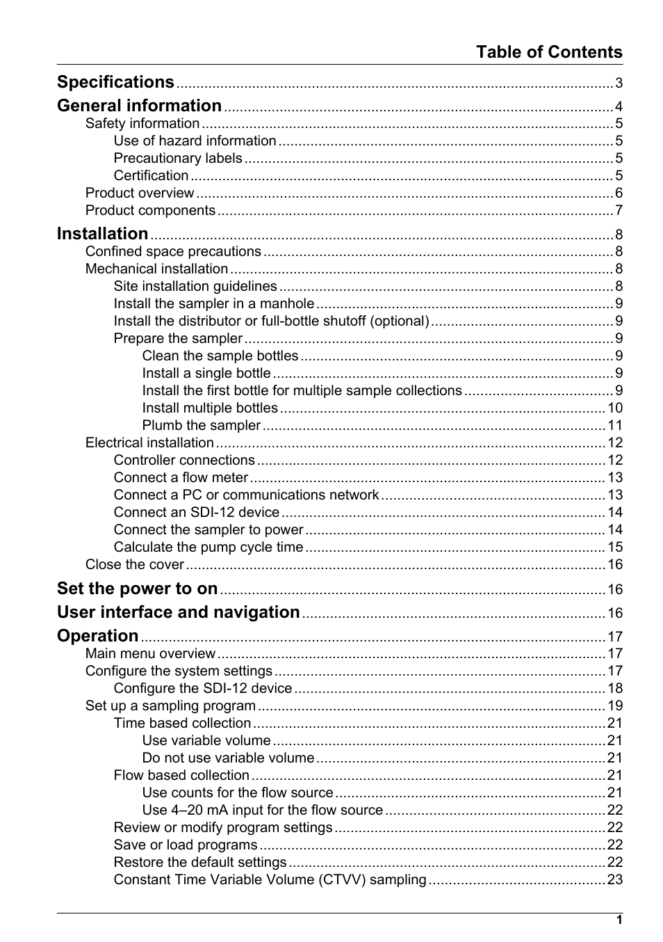 Hach-Lange SD900 User Manual User Manual | Page 3 / 50