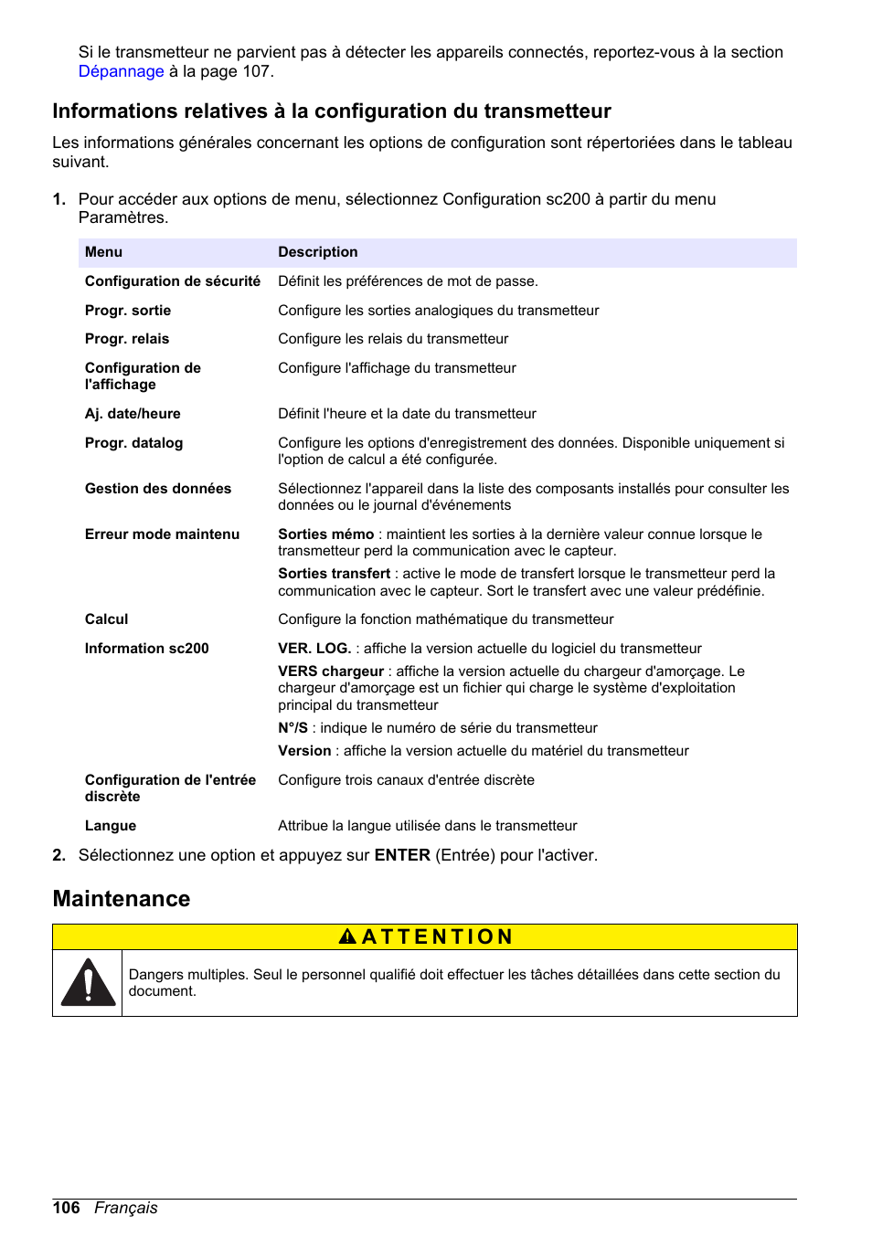 Maintenance | Hach-Lange SC 200 Basic User Manual User Manual | Page 106 / 638
