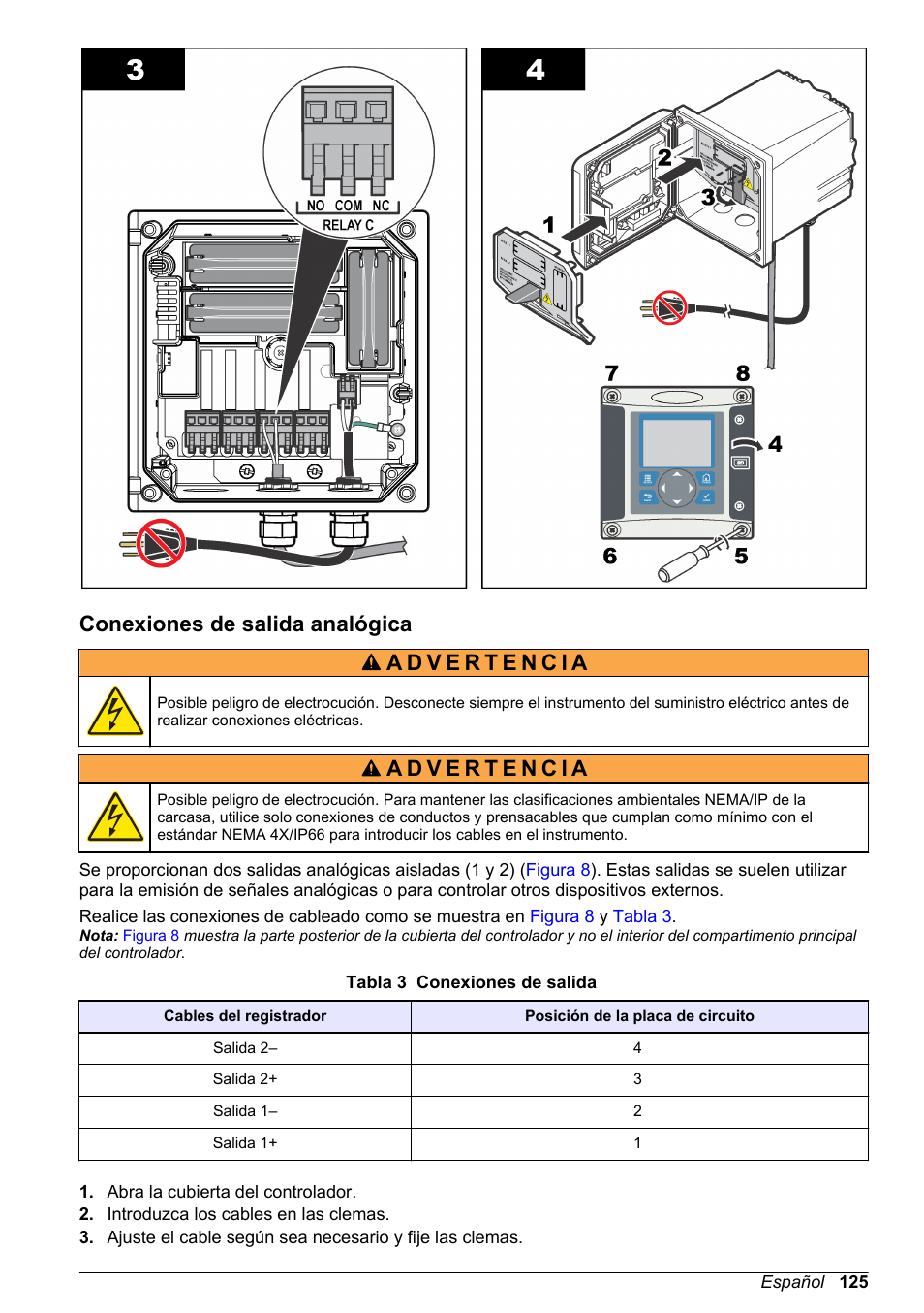 Conexiones de salida analógica | Hach-Lange SC 200 Basic User Manual User Manual | Page 125 / 638