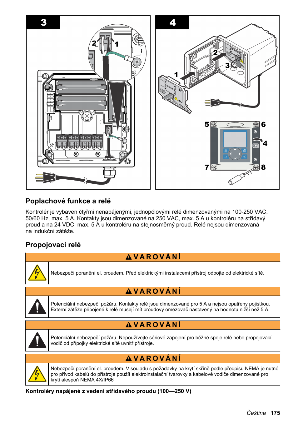 Poplachové funkce a relé, Propojovací relé | Hach-Lange SC 200 Basic User Manual User Manual | Page 175 / 638