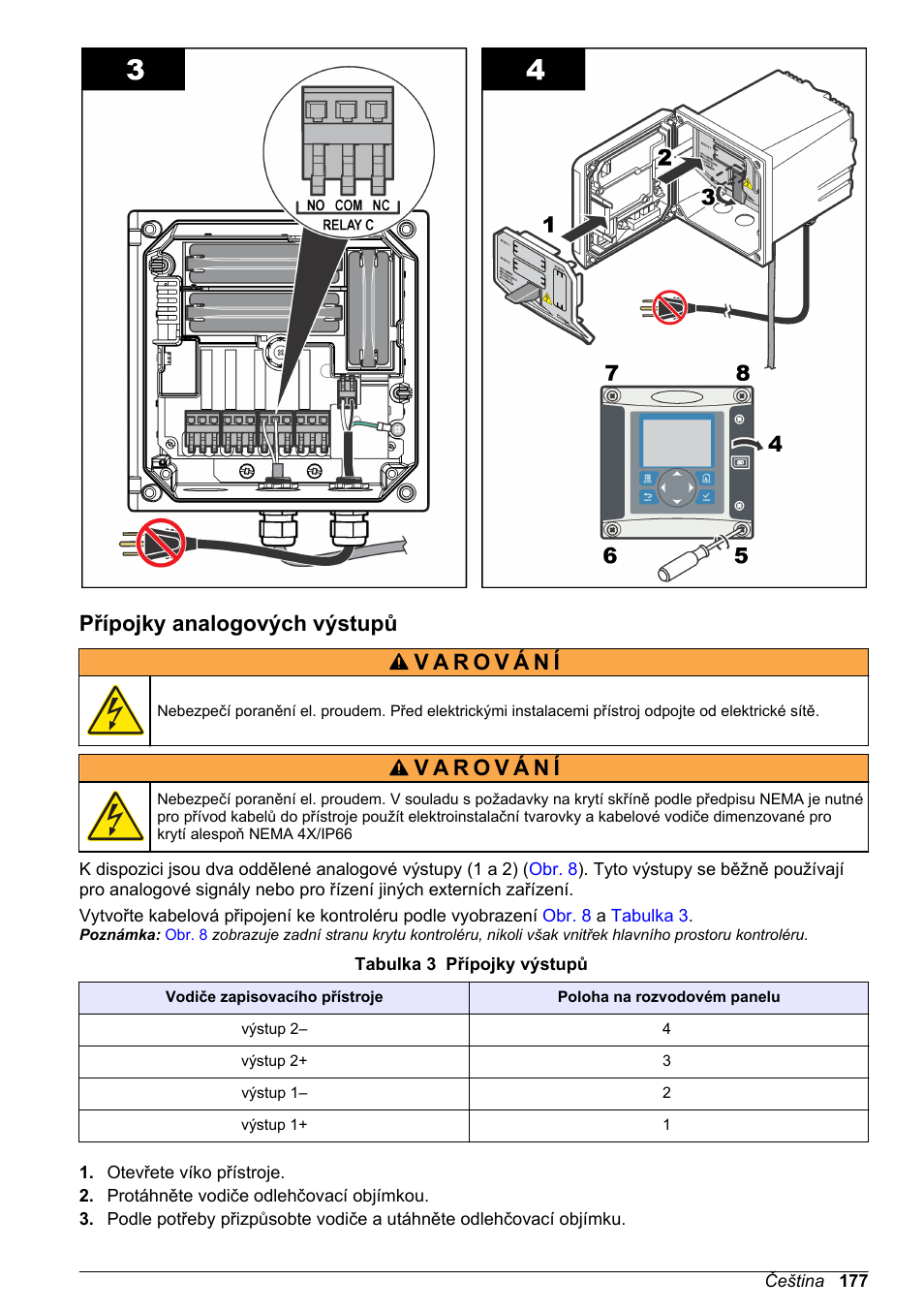 Přípojky analogových výstupů | Hach-Lange SC 200 Basic User Manual User Manual | Page 177 / 638