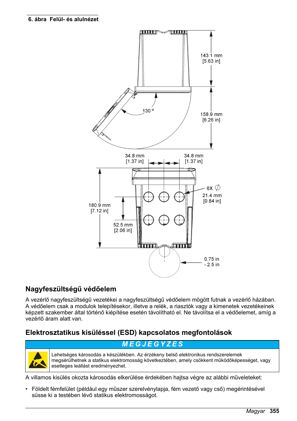 Nagyfeszültségű védőelem, Ábra | Hach-Lange SC 200 Basic User Manual User Manual | Page 355 / 638