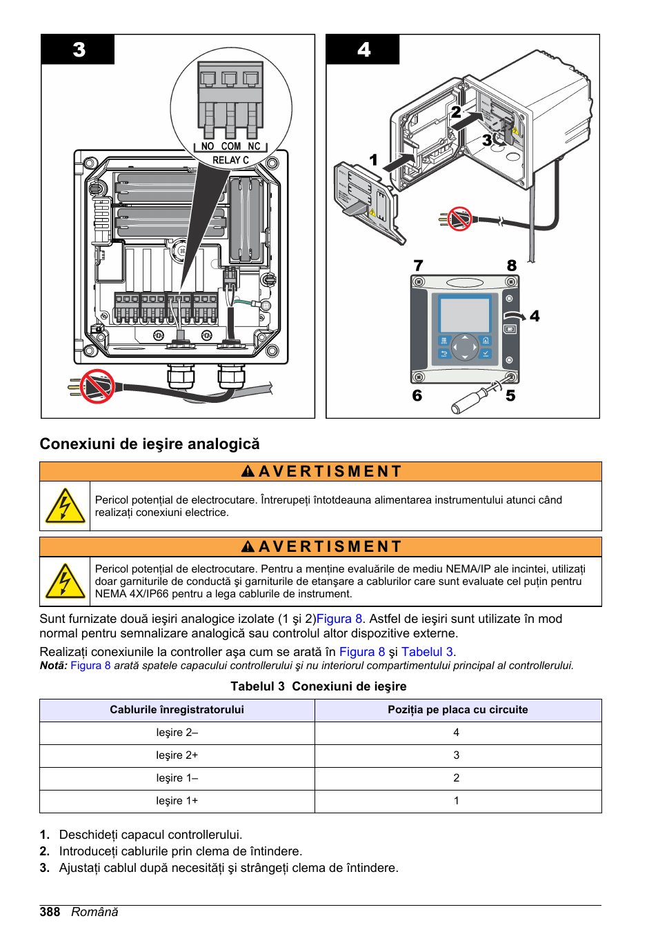 Conexiuni de ieşire analogică | Hach-Lange SC 200 Basic User Manual User Manual | Page 388 / 638