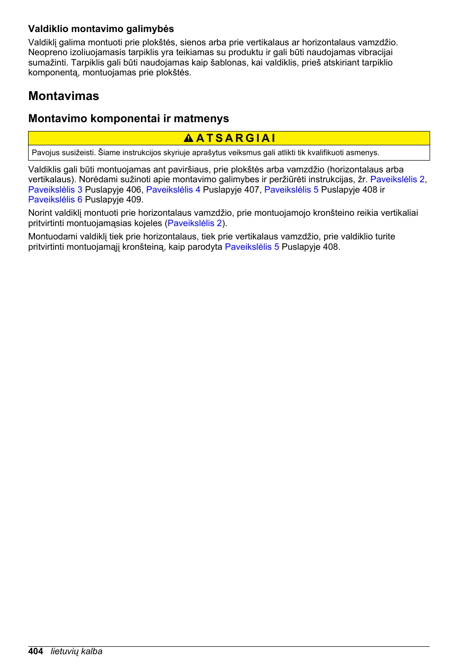Valdiklio montavimo galimybės, Montavimas, Montavimo komponentai ir matmenys | Puslapyje | Hach-Lange SC 200 Basic User Manual User Manual | Page 404 / 638