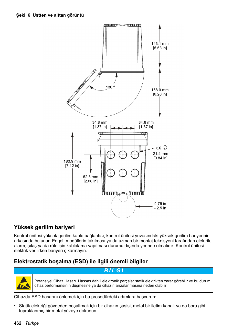 Yüksek gerilim bariyeri, Şekil 6 | Hach-Lange SC 200 Basic User Manual User Manual | Page 462 / 638