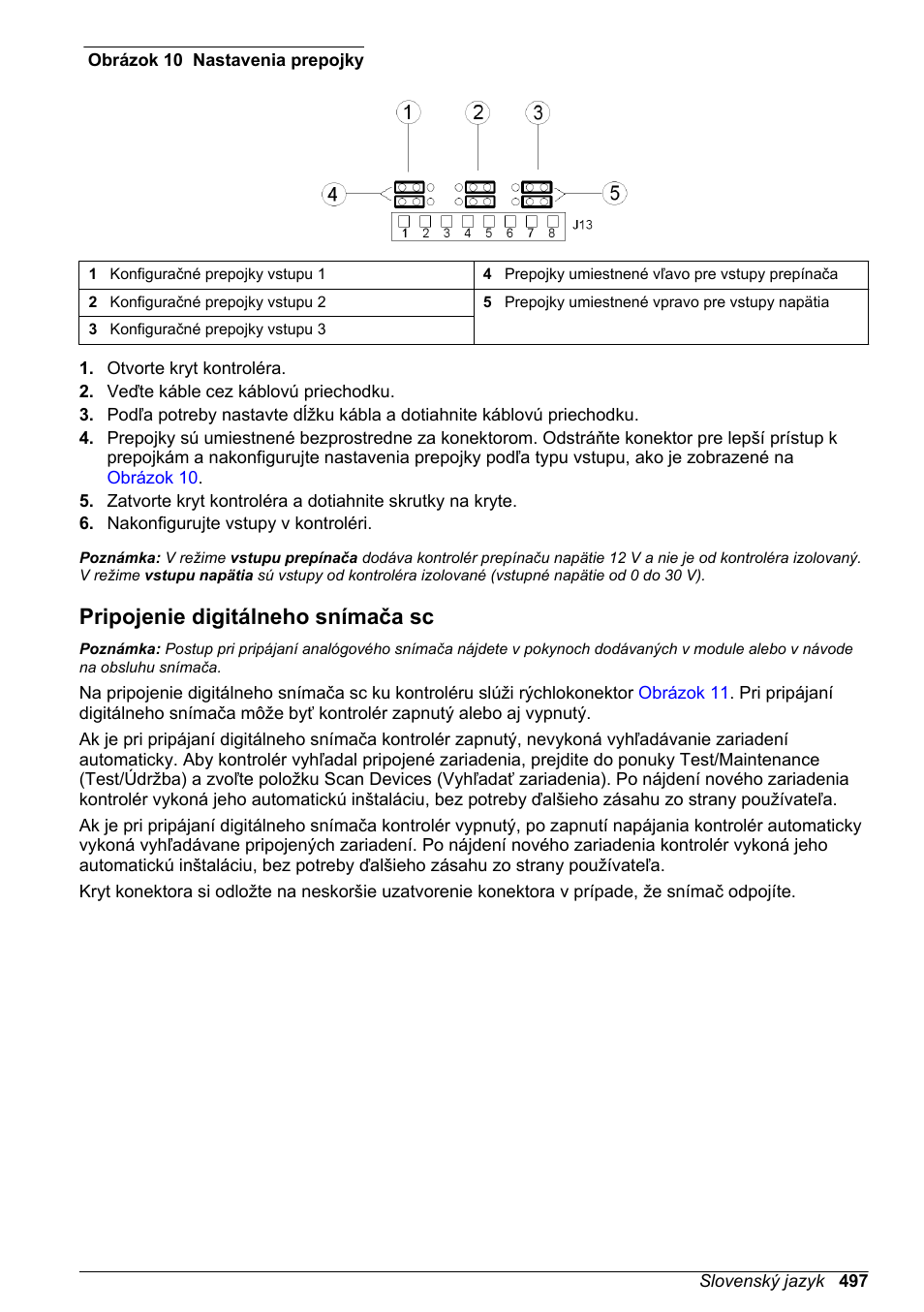 Pripojenie digitálneho snímača sc, Obrázok 10 | Hach-Lange SC 200 Basic User Manual User Manual | Page 497 / 638
