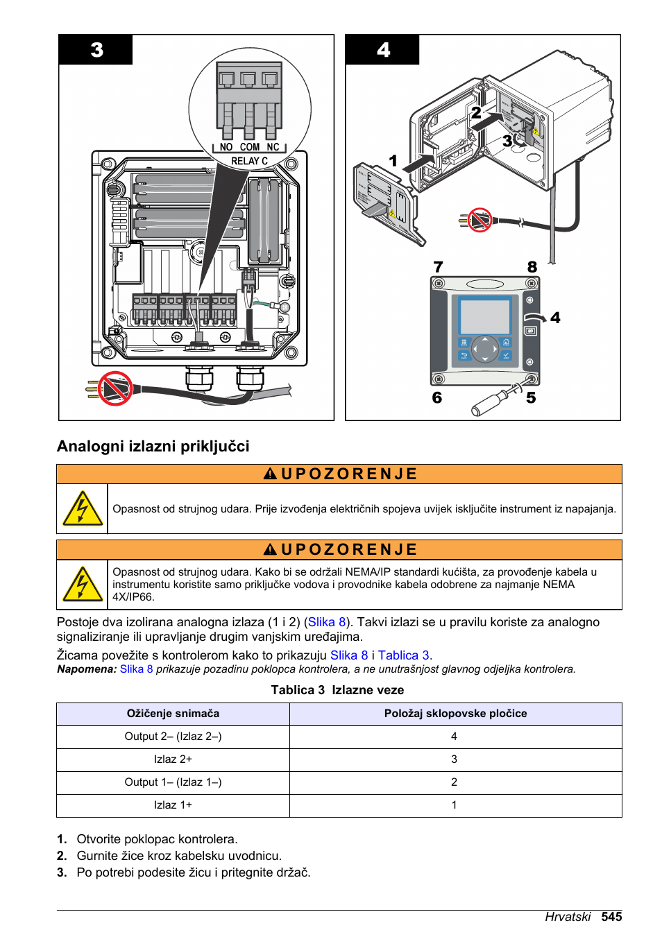 Analogni izlazni priključci | Hach-Lange SC 200 Basic User Manual User Manual | Page 545 / 638