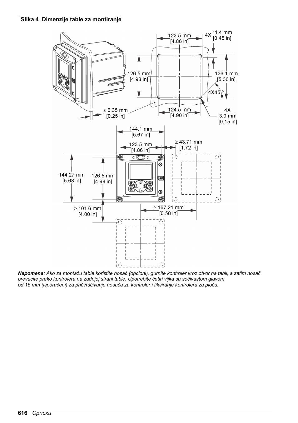 Slika 4 | Hach-Lange SC 200 Basic User Manual User Manual | Page 616 / 638