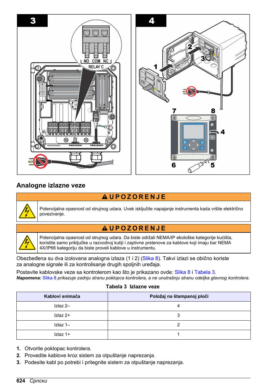 Analogne izlazne veze | Hach-Lange SC 200 Basic User Manual User Manual | Page 624 / 638