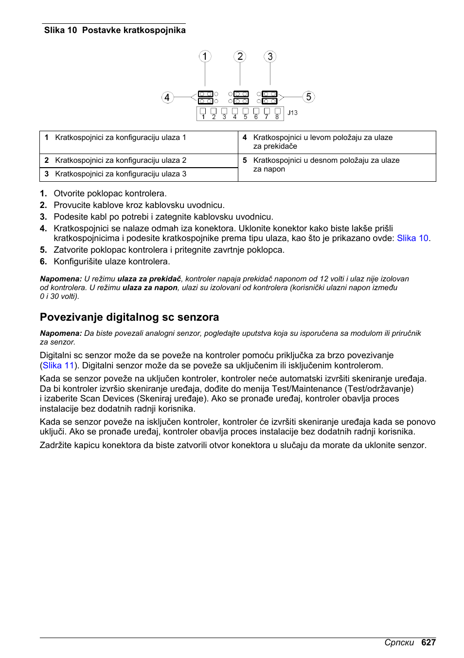 Povezivanje digitalnog sc senzora, Slika 10 | Hach-Lange SC 200 Basic User Manual User Manual | Page 627 / 638