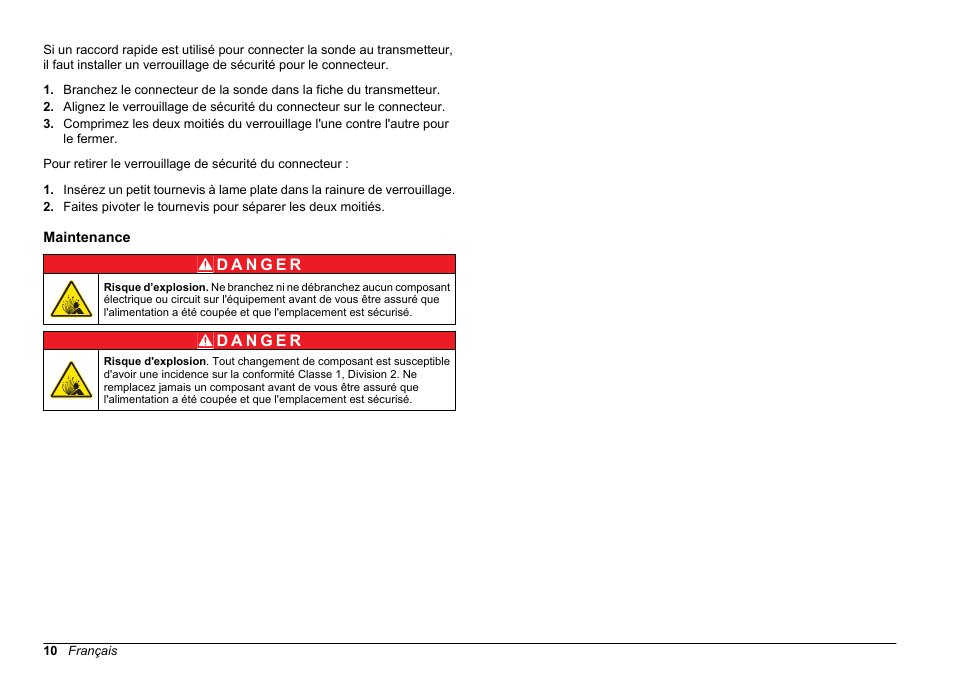 Maintenance | Hach-Lange SC 200 Class 1 Compliance instrument manual User Manual | Page 10 / 50