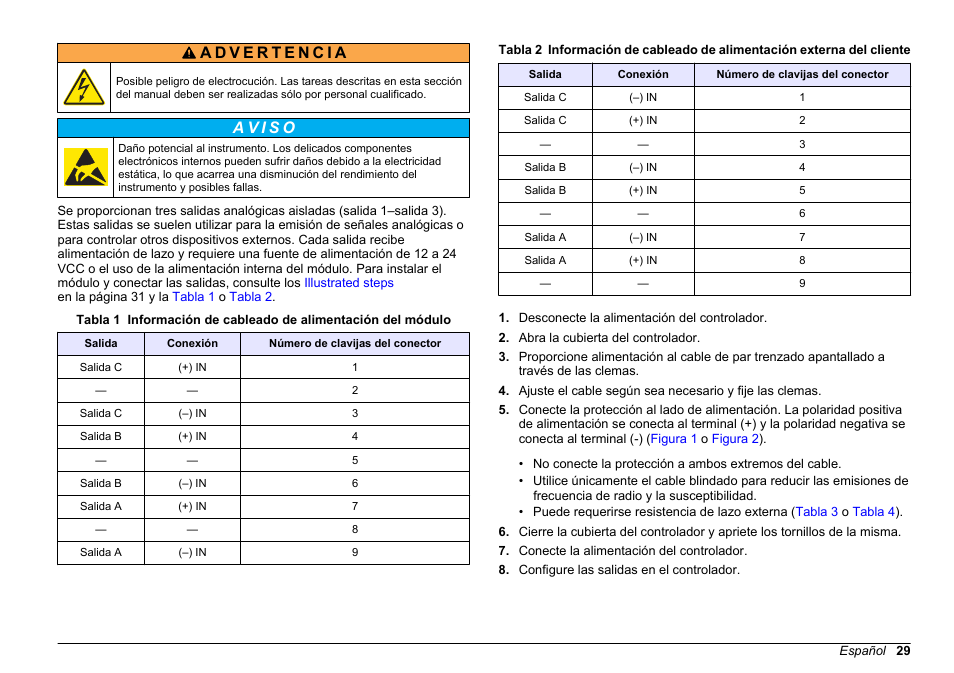 Hach-Lange SC 200 Active 4-20 mA Output Module User Manual User Manual | Page 29 / 148