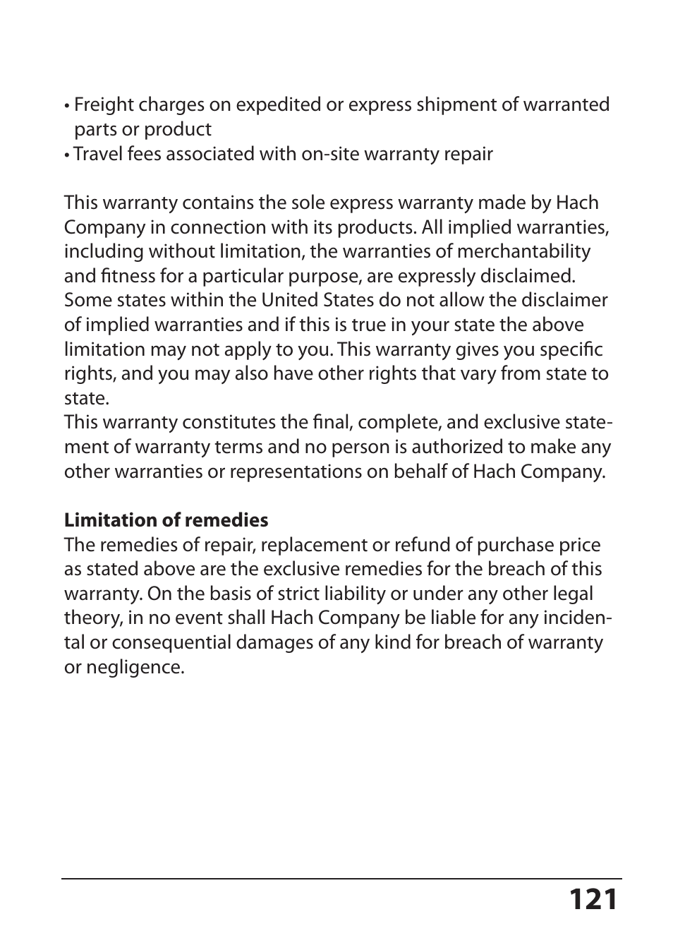 Hach-Lange SI794 I User Manual User Manual | Page 121 / 128