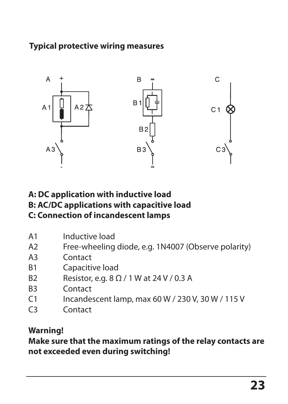 Typical protective wiring measures | Hach-Lange SI794 I User Manual User Manual | Page 23 / 128