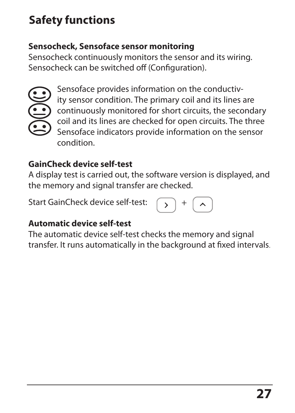 Safety functions | Hach-Lange SI794 I User Manual User Manual | Page 27 / 128