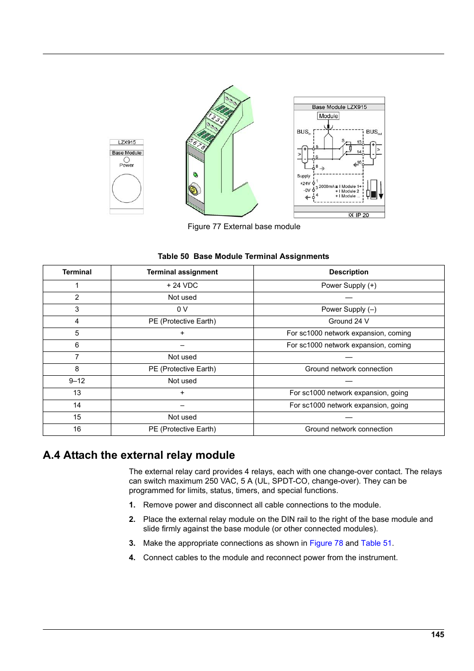 A.4 attach the external relay module, Own in, Figure 77 | Hach-Lange SC 1000 User Manual | Page 147 / 152