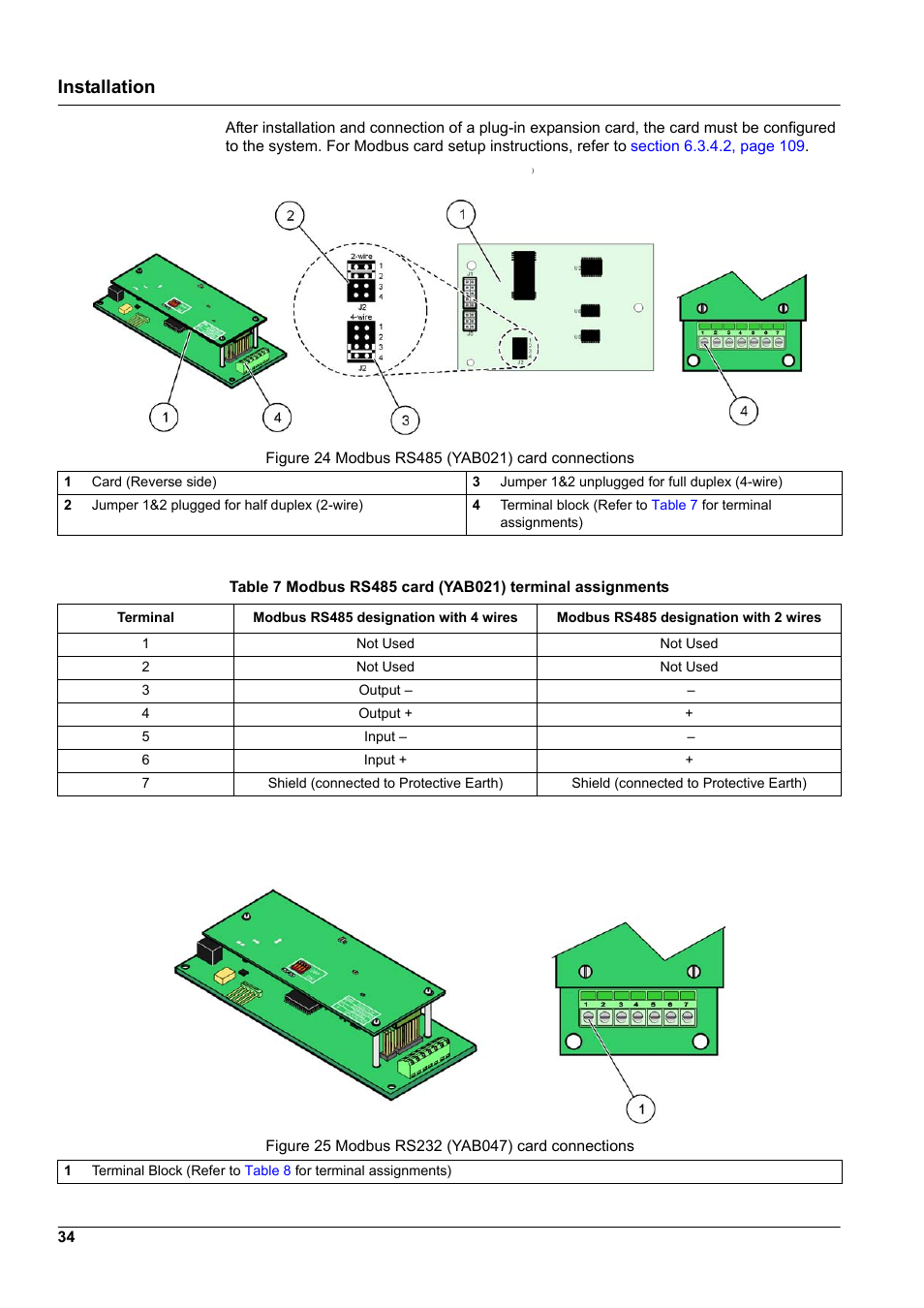 Table 7, Installation | Hach-Lange SC 1000 User Manual | Page 36 / 152