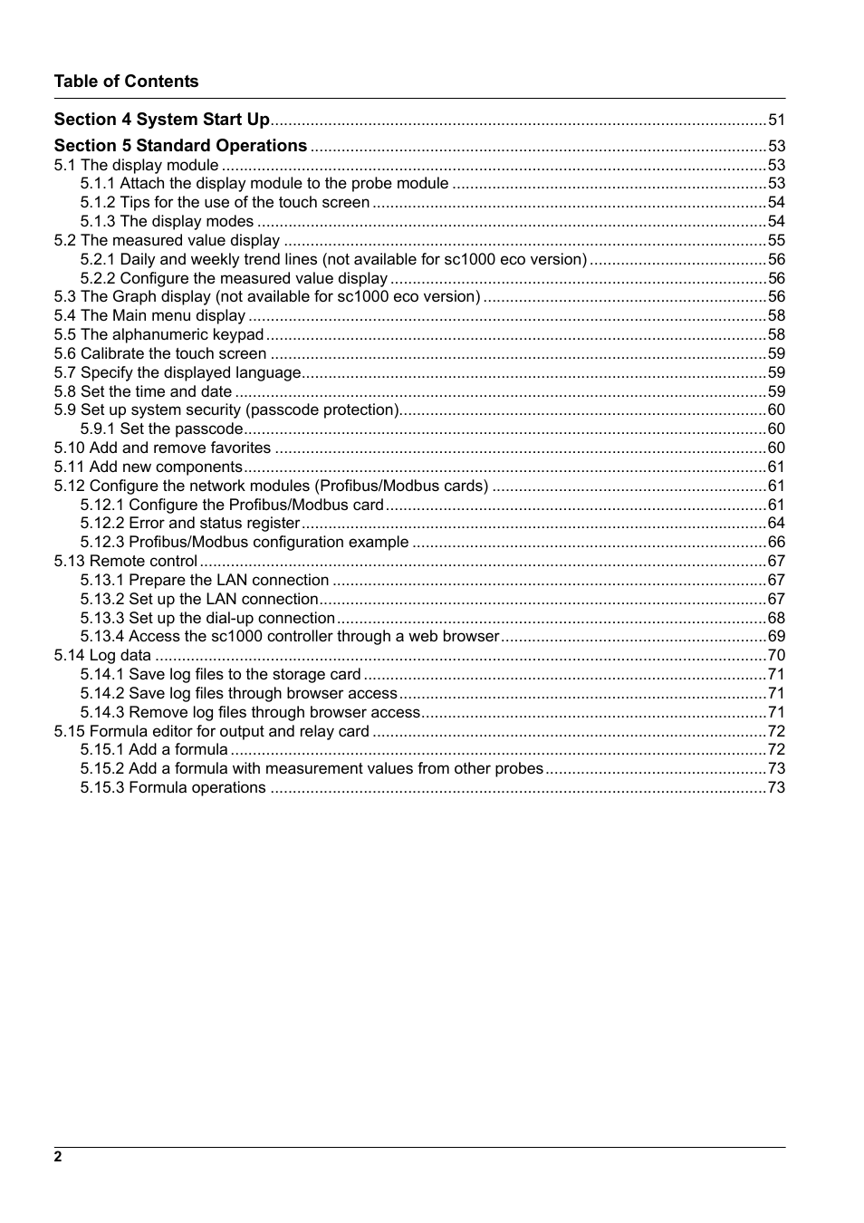 Hach-Lange SC 1000 User Manual | Page 4 / 152