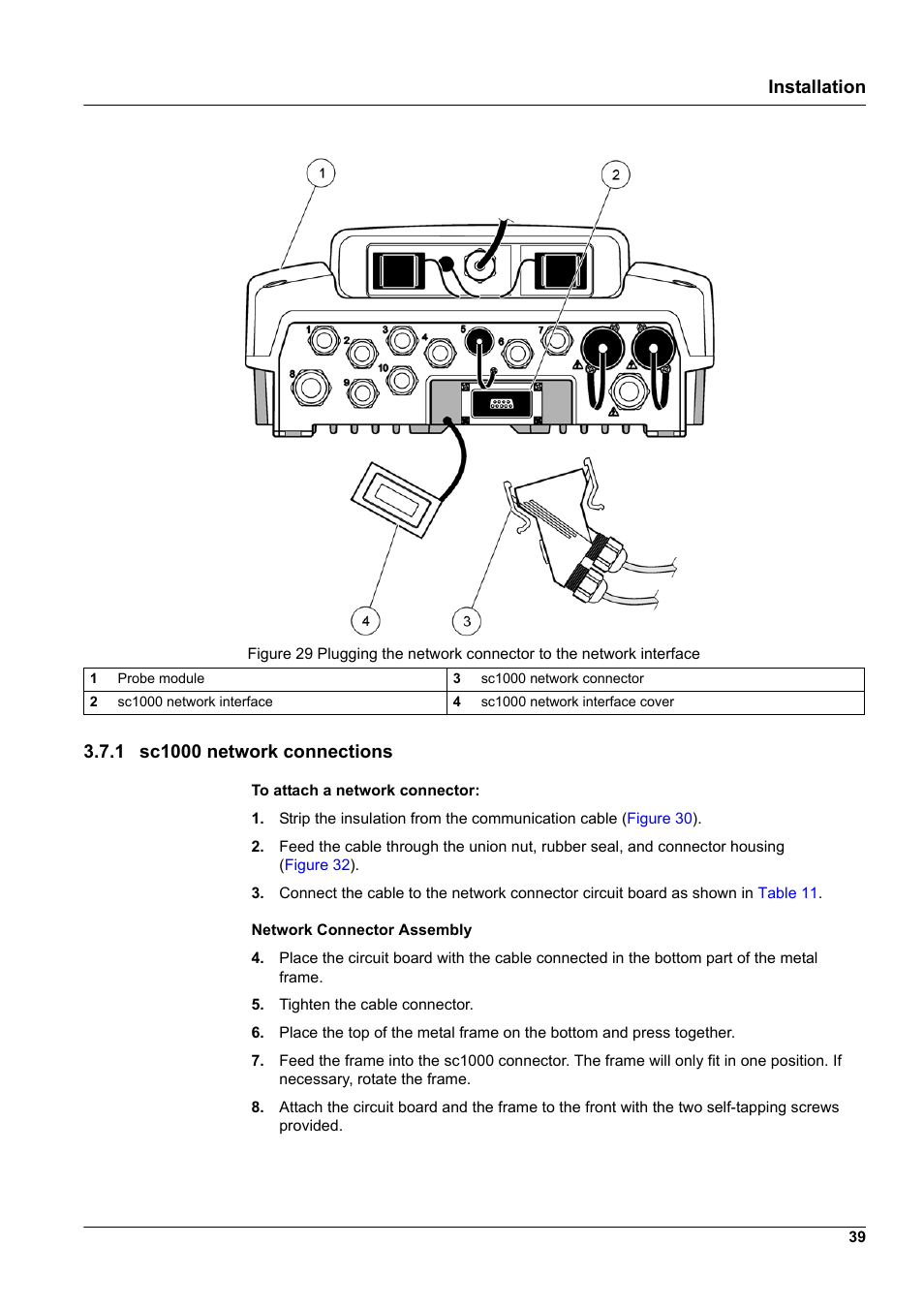 1 sc1000 network connections | Hach-Lange SC 1000 User Manual | Page 41 / 152