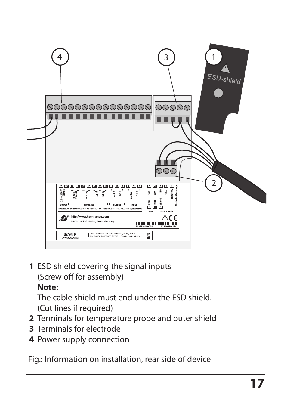 Hach-Lange SI794 P User Manual User Manual | Page 17 / 128