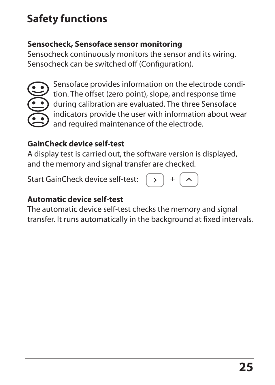 Safety functions | Hach-Lange SI794 P User Manual User Manual | Page 25 / 128