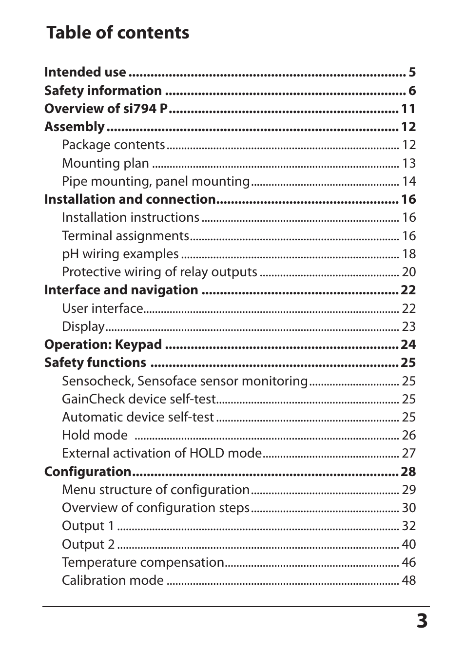 Hach-Lange SI794 P User Manual User Manual | Page 3 / 128