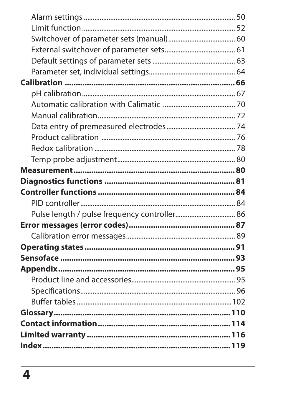 Hach-Lange SI794 P User Manual User Manual | Page 4 / 128