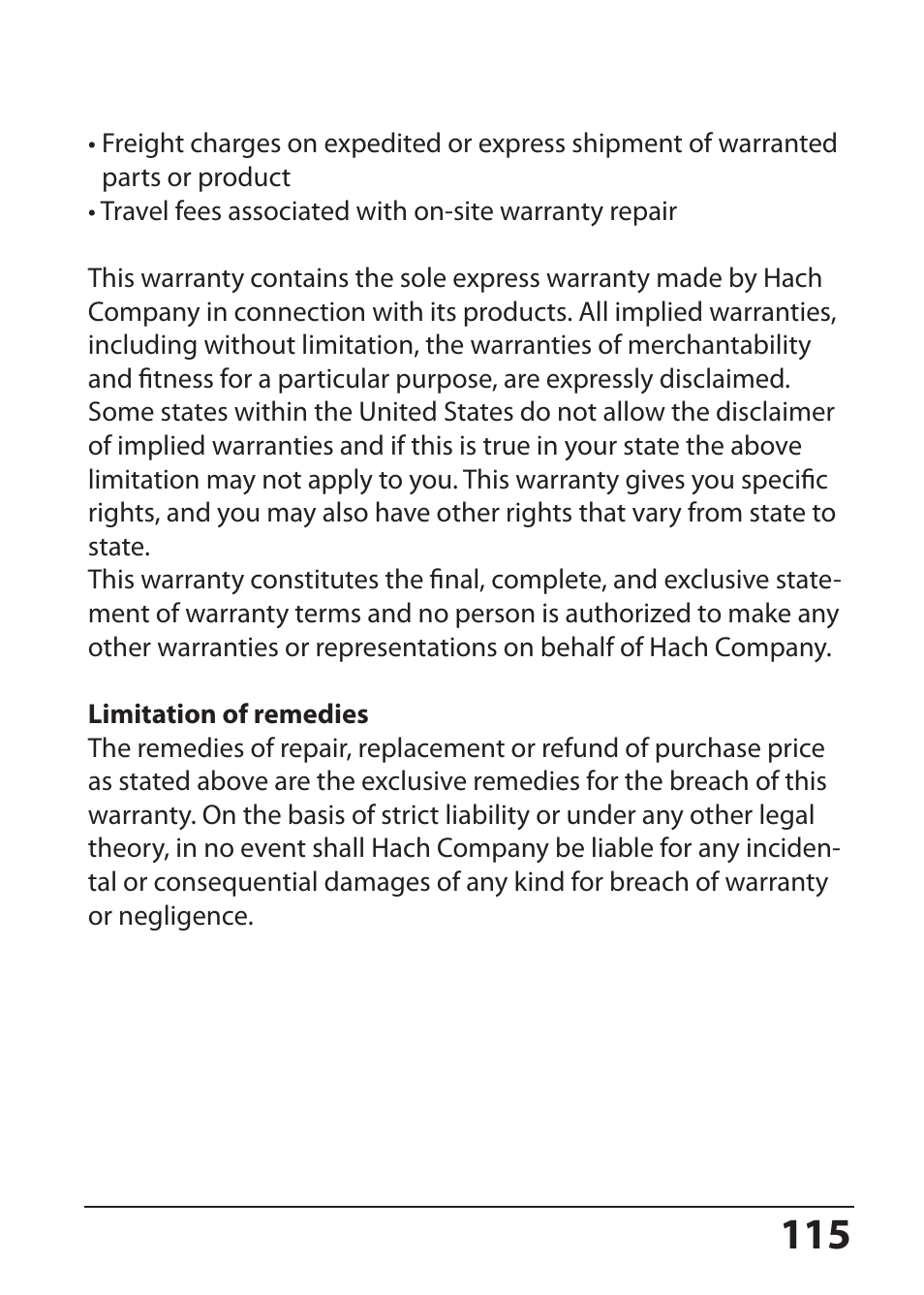Hach-Lange SI794 C User Manual User Manual | Page 115 / 124
