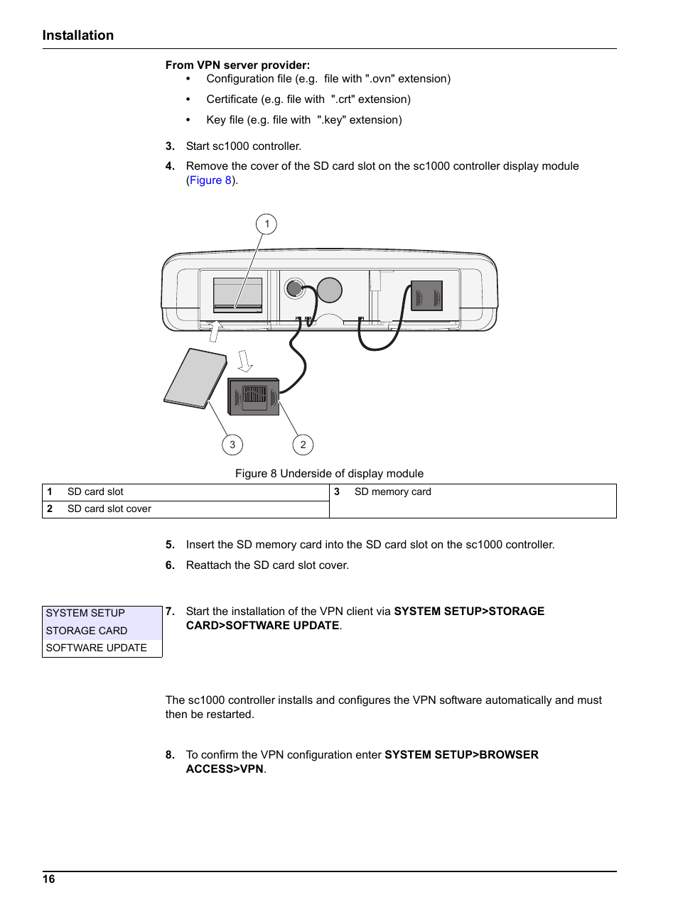 Installation | Hach-Lange SC 1000 Controller Enhanced Communications User Manual | Page 16 / 50